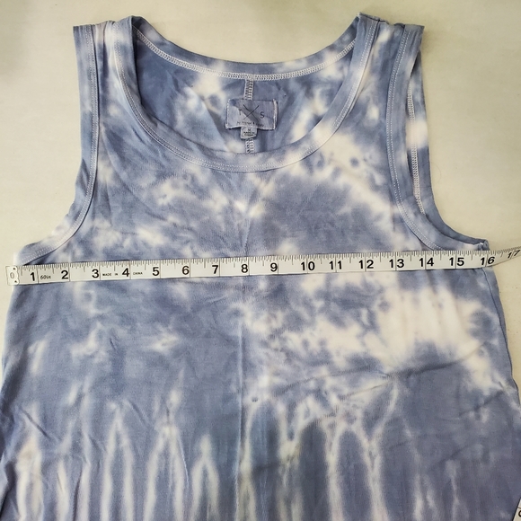 T&S by Thread & Supply Women's Hand Tie- Dyed Sleeveless Dress Purple Rain SZ M - Picture 3 of 7